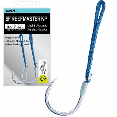 Крючок-ассист BKK SF Reefmaster NP Long Single Assist Hook