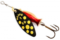 Блесна Mepps Aglia Long Heavy #1 Black/Yellow-Gold/Red