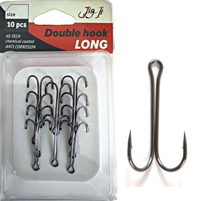 Крючки Jig It Long Double Hooks Крючки Jig It Long Double Hooks