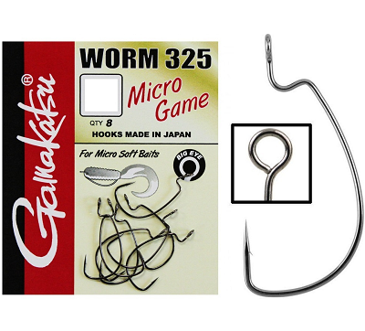 Крючок Gamakatsu Worm 325 Micro Game