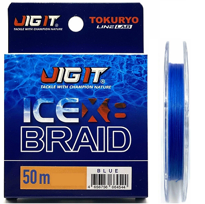 Шнур Jig It x Tokuryo Ice Braid X8 Blue 50m Шнур Jig It x Tokuryo Ice Braid X8 Blue 50m