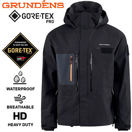 Куртка Grundens Portal Gore-Tex Pro Wading Jacket Black
