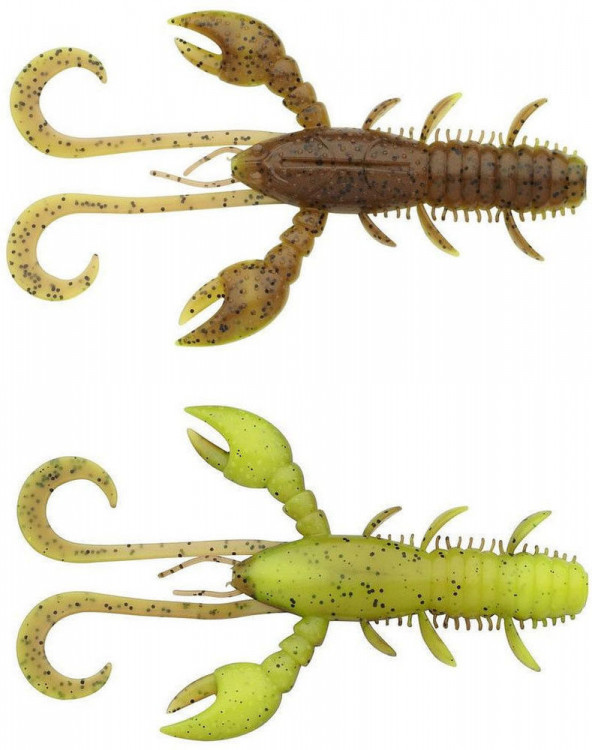 Мягкая приманка Berkley Hollow Craw #Brown Chartreuse
