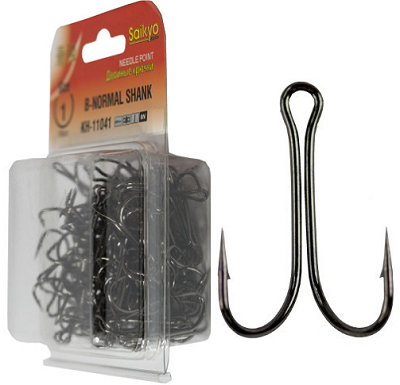 Крючки двойные Saikyo KH-11041 Normal Shank BN 50pcs Крючки двойные Saikyo KH-11041 Normal Shank BN 50pcs