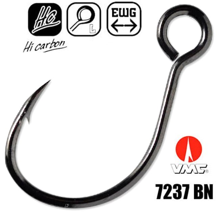 Крючки VMC 7237 BN Super Light Inline Single Крючки VMC 7237 BN Super Light Inline Single