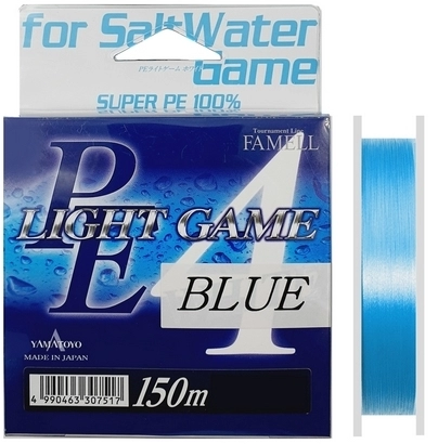 Шнур Yamatoyo Famell Light Game PE Blue 150m Шнур Yamatoyo Famell Light Game PE Blue 150m