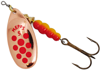 Блесна Mepps Aglia PTS Red 5 CU 13гр