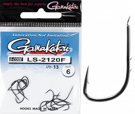 Крючок Gamakatsu LS-2120F Flatted Eye Black