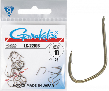 Крючок Gamakatsu LS-2210B Flatted Eye Bronze