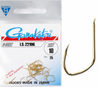 Крючок Gamakatsu LS-2210G Flatted Eye Gold