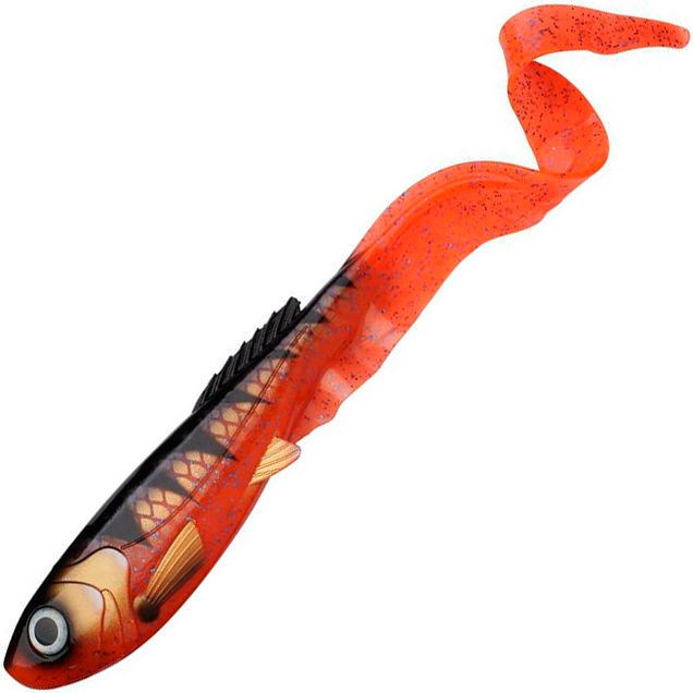 Мягкие приманки Abu Garcia Beast Curl Tail 21cm 4pcs #Red Tiger Мягкие приманки Abu Garcia Beast Curl Tail 21cm 4pcs #Red Tiger