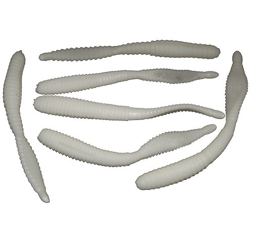 Мягкие приманки Zombie SET Worm col. White (Белый) Мягкие приманки Zombie SET Worm col. White (Белый)
