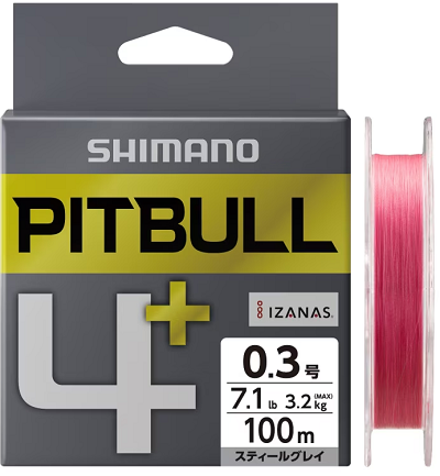 Шнур Shimano LD-M44V Pitbull PE4+ Tracer Pink 100m