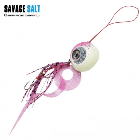 Оснастка морская Savage Gear Cuttle Eye 135g Pink Glow Silver 69734