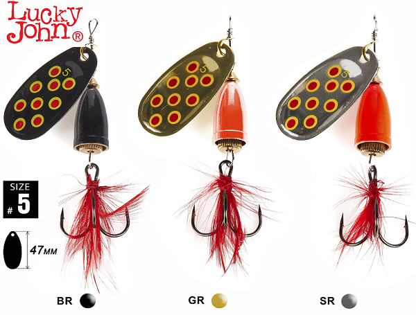 Набор блесен Lucky John Bell Spin #5 (13,0гр.) BRD/GRD/SRD Набор блесен Lucky John Bell Spin #5 (13,0гр.) BRD/GRD/SRD