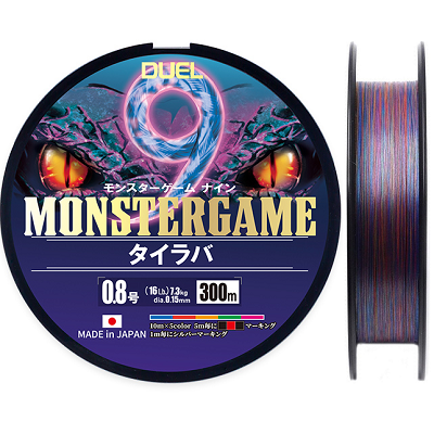 Шнур плетеный Duel Monster Game 9 Tairaba 200/300m Шнур плетеный Duel Monster Game 9 Tairaba 200/300m