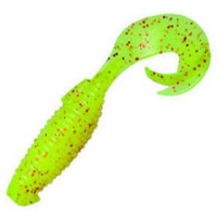 Приманка Keitech Flapper Grub 4" #PAL01 Chartreuse Red Flake