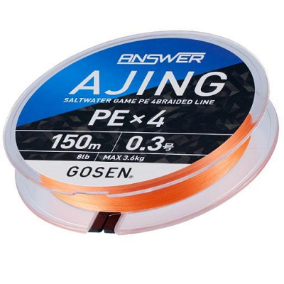 Шнур Gosen Answer Aging PEX4 150m Orange Шнур Gosen Answer Aging PEX4 150m Orange