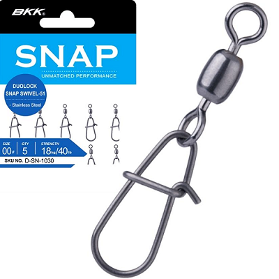 Застежка с вертлюгом BKK Duolock Snap Swivel-51 Застежка с вертлюгом BKK Duolock Snap Swivel-51