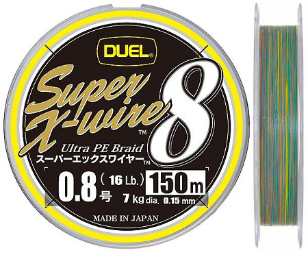 Шнур Duel Super X-Wire PE 8 150m 5Color YM Шнур Duel Super X-Wire PE 8 150m 5Color YM