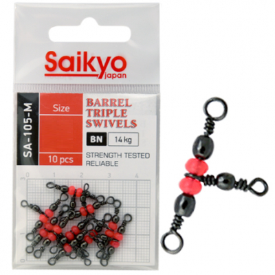 Вертлюг Saikyo SA-105 Barrel Triple Swivel