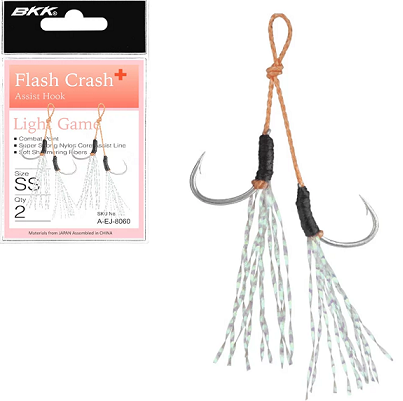 Крючок-ассист BKK Flash-Crash+ Twin Assist Micro Jigging Hooks Крючок-ассист BKK Flash-Crash+ Twin Assist Micro Jigging Hooks
