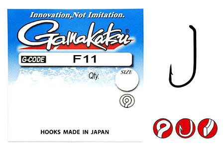 Крючок Gamakatsu F11 Ring Eye N-L