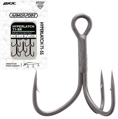 Крючки BKK Treble Armor Point Hyperlatch 71-SS
