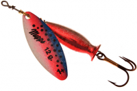 Блесна Mepps Aglia Long Heavy #1+ Rainbo/Silver-Silver/Red