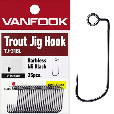 Крючки Vanfook TJ-31BL Trout Jig Hook Крючки Vanfook TJ-31BL Trout Jig Hook