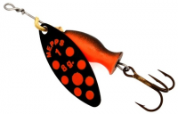 Блесна Mepps Aglia Long Heavy #1 Black/Orange-Black/Orange